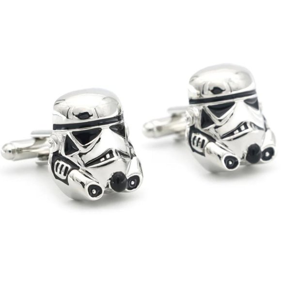 Star Wars Stormtrooper Stainless Steel Cuff Links - Picture 3 of 8